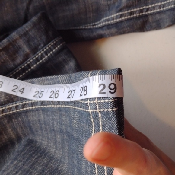 ANTIK denim beaded jeans Y2k style embellished size 29 light distressing Bootcut - Picture 9 of 16